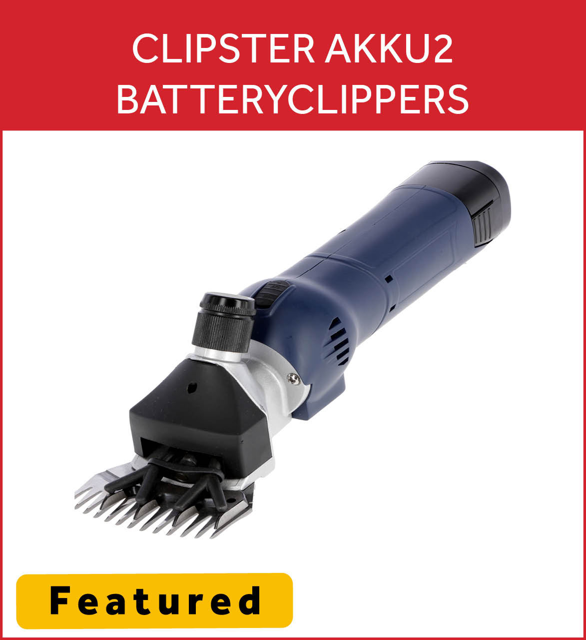 Clipster AKKU2 Battery Clippers Sheep/Cattle